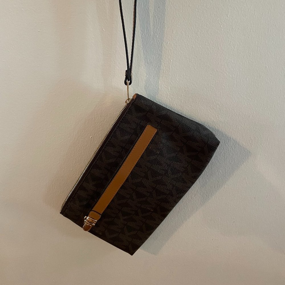 Michael Kors Monogram Clutch Wristlet